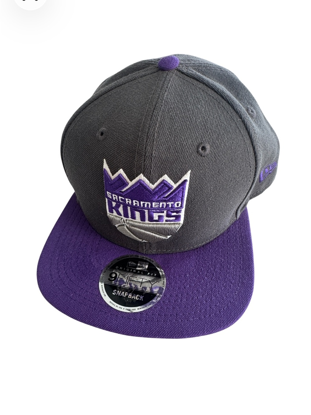 NEW ERA Sacrament Kings Hat, Embroidered Logo, Snap Back One Size New!